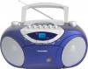 Blaupunkt BB15 Blue / Gray Boombox Portable audio system with FM / TAPE / CD / MP3 / USB / AUX / 2x2W cassette